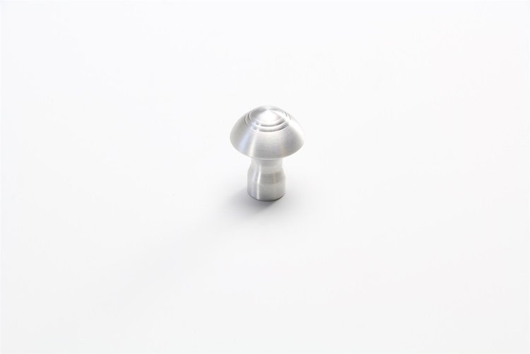 DK-001 Dash Knob, 3/16 in. Size, Deco Style, Brushed