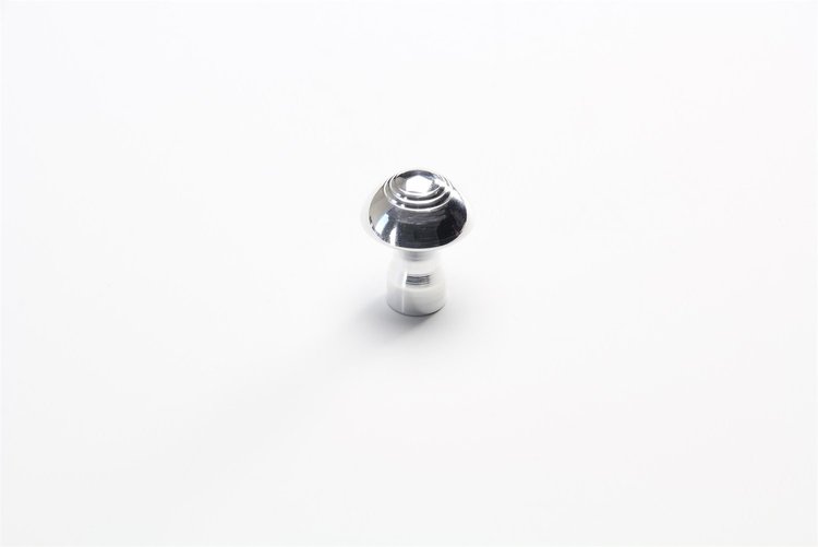 DK-001P Dash Knob, 3/16 in. Size, Deco Style, Polished