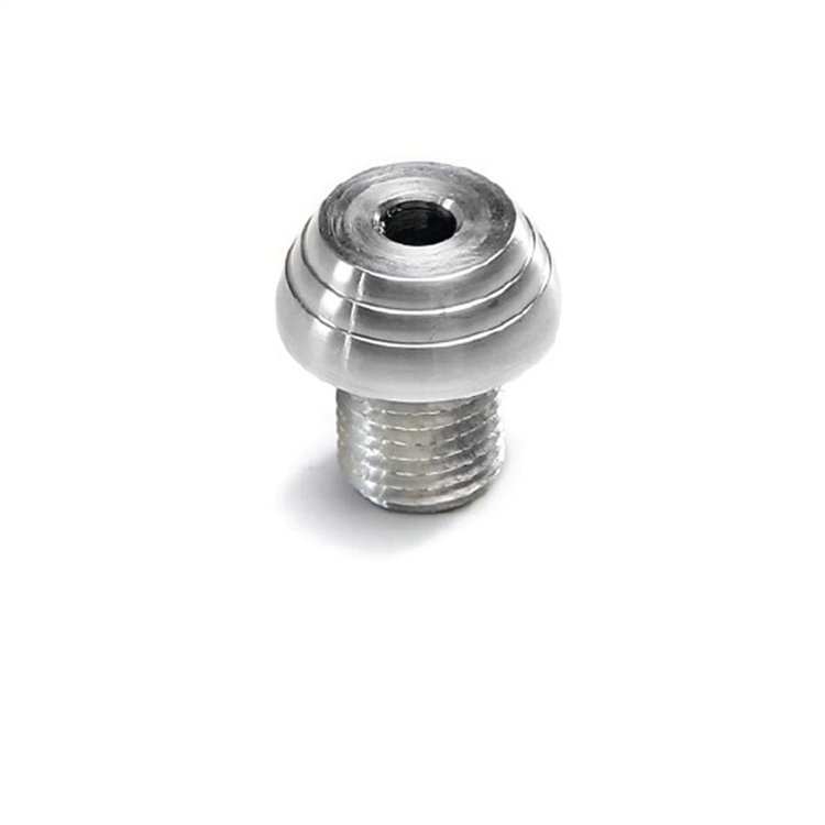 DK-004 Dash Knob Bezel, 7/16 in.-28 Size, Male, Deco Style, Brushed