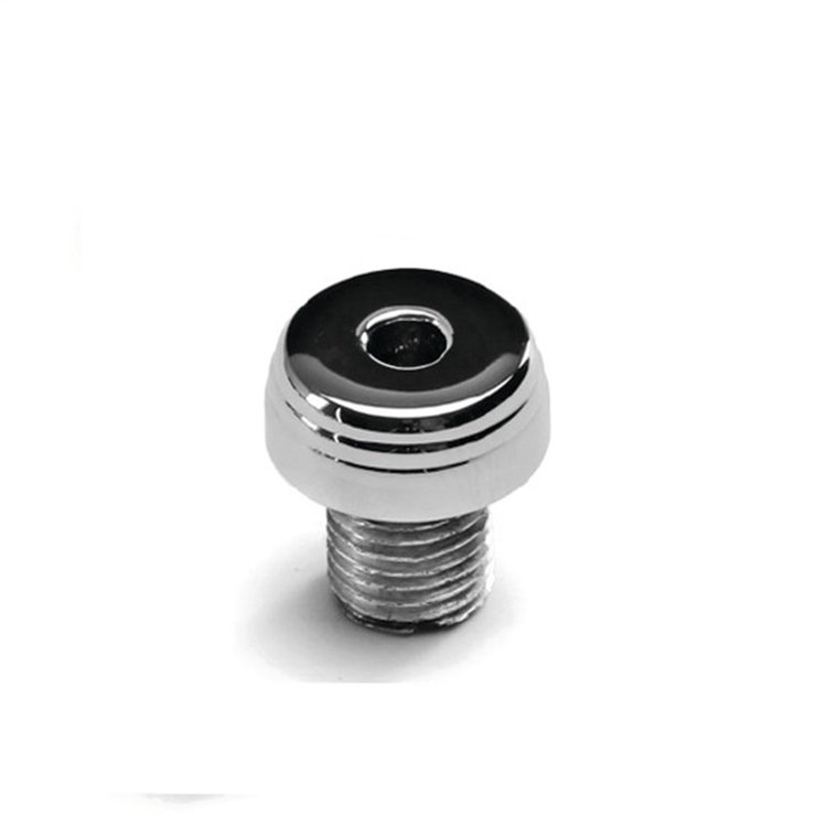 DK-012P Dash Knob Bezel, 7/16 in.-20 Size, Male, Lucille Style, Polished