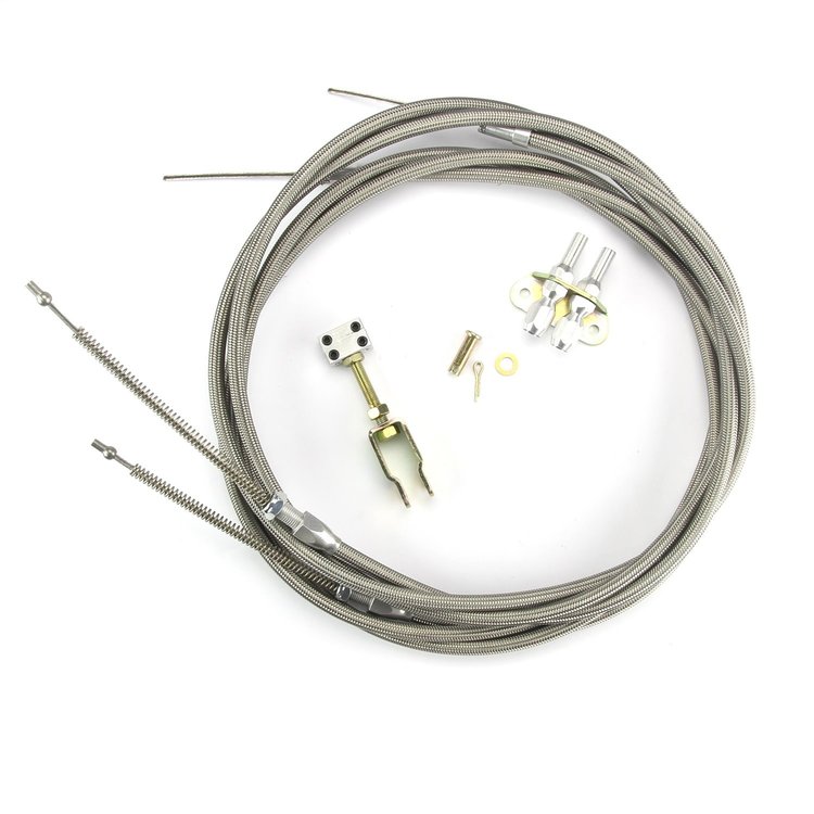 EC-80FHTTB Floor Mount Emergency Brake Cable Kit T-Bird 1987-88 & SSBC Standard Caliper