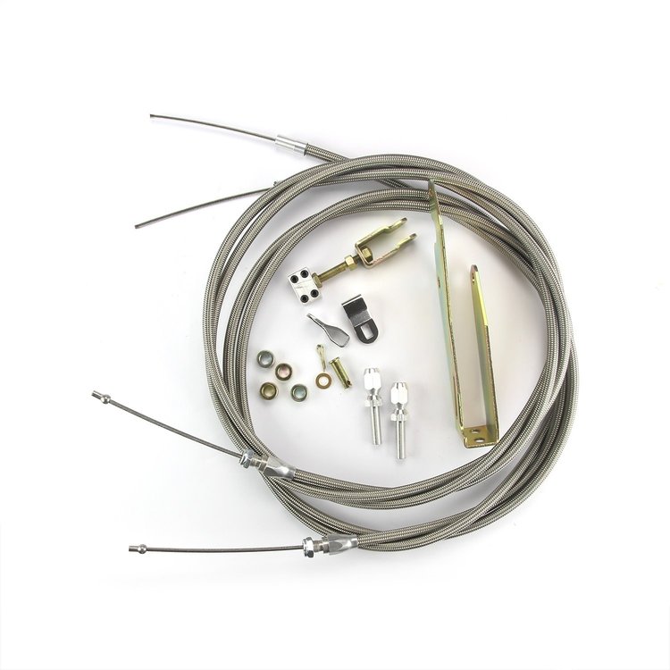 Transmount Emergency Brake Cable Kit Ford Explorer & Wilwood Disc w/Int. Drum E-Brake