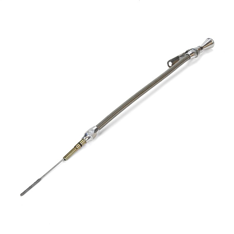 ED-5042 Flexible Engine Dipstick, Brite, High Tech, Engine Oil, Stainless Steel Outer Housing, GM LSX Crate Engine