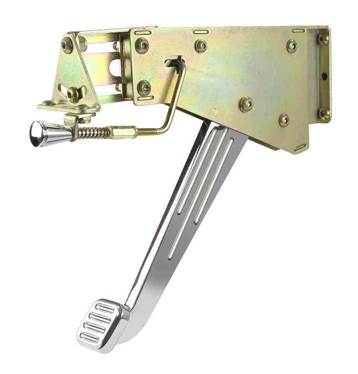 Under-the-Dash Foot Operated Emergency Brake Solid Ball-Milled Arm