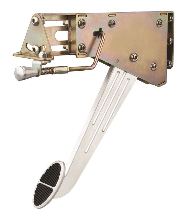 Under-the-Dash Foot Operated Emergency Brake Solid Ball-Milled Arm