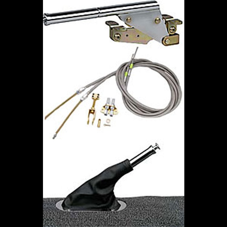 EHB-7000K1 Floor Mount Hand Operated Emergency Brake Kit 10" Hand Lever