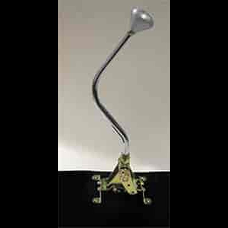 Floor Mount Shifter; 16 in. Bench Bend Lever; Mushroom Knob; For PowerGlide Transmission; Incl. Leve
