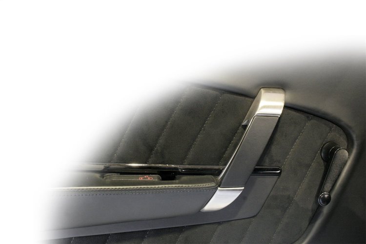 GSE-2150 Interior Door Pull, Goolsby Edition, Smooth Insert, Standard Size, Billet Aluminum, Pair, Brushed