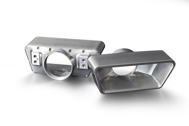 GSE-3010 Exhaust Tip, Goolsby Edition, Fits Up To 3 in. Exhaust, Adapter, 2 Piece, Billet Aluminum, Brushed