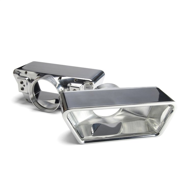 GSE-3011 Exhaust Tip, Goolsby Edition, Fits Up To 3 in. Exhaust, Adapter, 2 Piece, Billet Aluminum, Polished