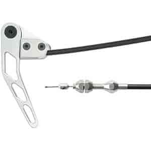 Hood Release Cable Kit Brushed Finish Handle Assembly