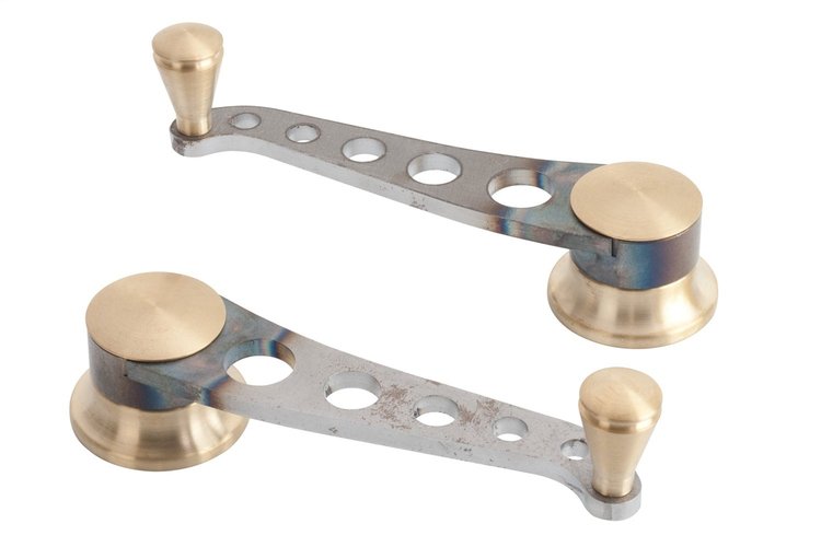 IDH-2035 Raw Steel Window Cranks Ford Pre 1949