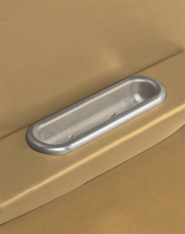 Oval Shape Arm Rest Door Pulls Brushed Finish 2/pkg