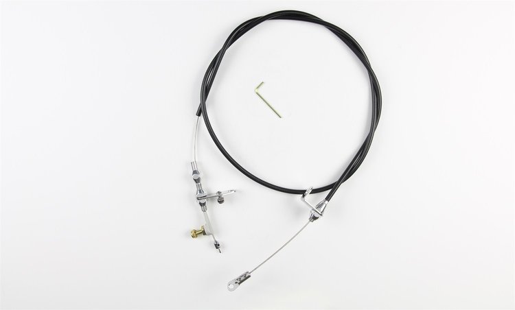 KDP-2FMXU Hi-Tech Kickdown Kit, U-Cut-To-Fit, Incl. Aluminum Fittings w/Ferrule/Instructions, Black Housing, Polished Finish