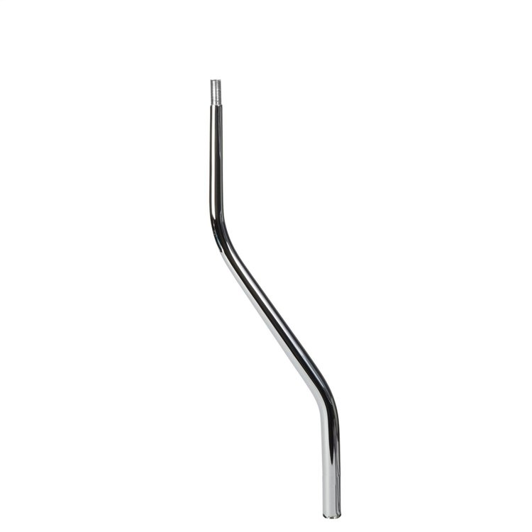 RLK-69014 Lever Conversion Kit, 16 in. Double Bend Lever, No Bottom Threads, Chrome Finish