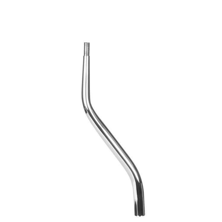 RLK-69019 Lever Conversion Kit, 12 in. Double Bend Lever, No Bottom Threads, Chrome Finish