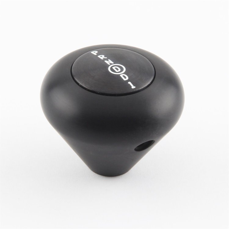 SK-6848 Auto Transmission Shifter Knob, For Lokar Shifters Only, Ford AOD/AODE/4R70W, Billet Aluminum, Mushroom, Black