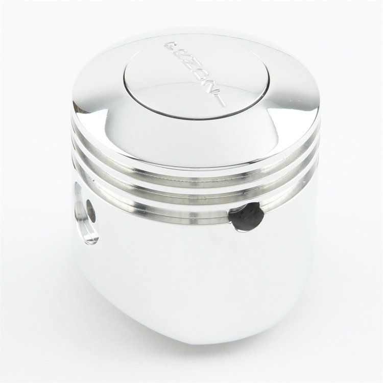 SK-6857 Auto Transmission Shifter Knob, For Lokar Shifters Only, 3 Speed Automatic, Billet Aluminum, Piston, Polished