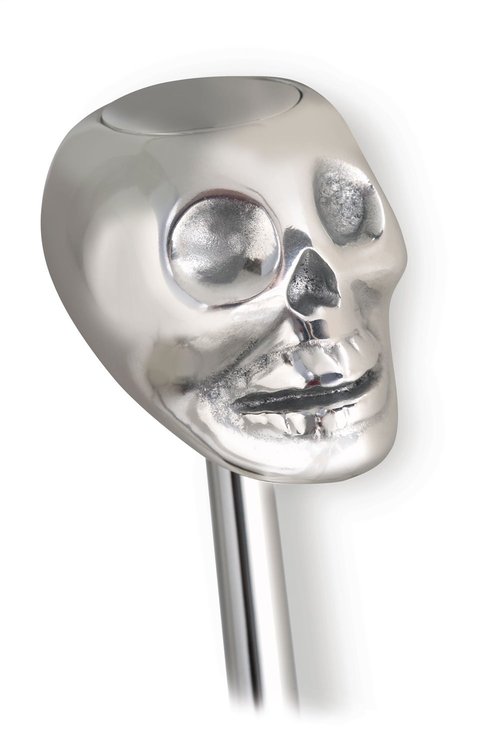 Skull Shifter Knob Plain Button - No Shift Pattern