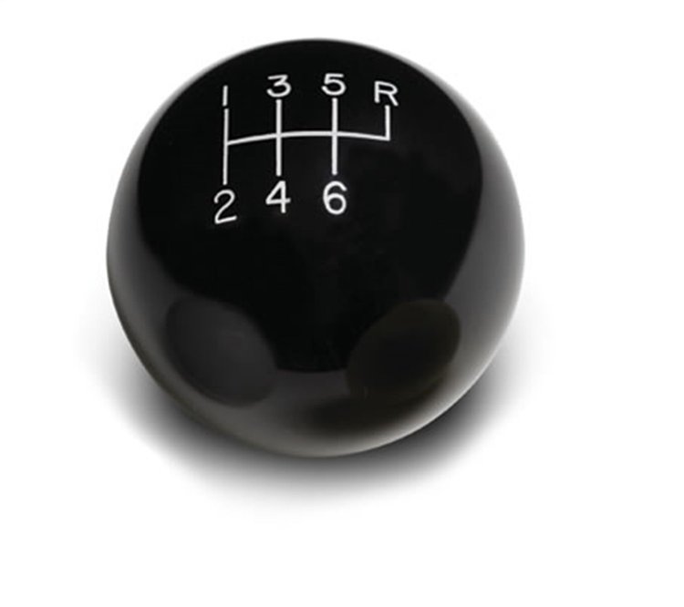 SK-6877 Manual Transmission Shifter Knob, For Lokar Shifters Only, 6 Speed, 2 in. Knob, Billet Aluminum, Black