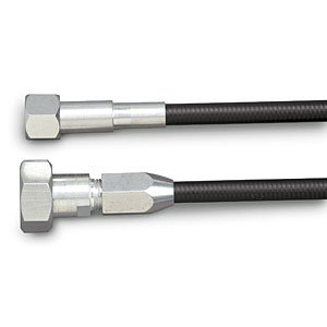 U-Cut-to-Fit Speedometer Cable Kit Black Rubber Housing