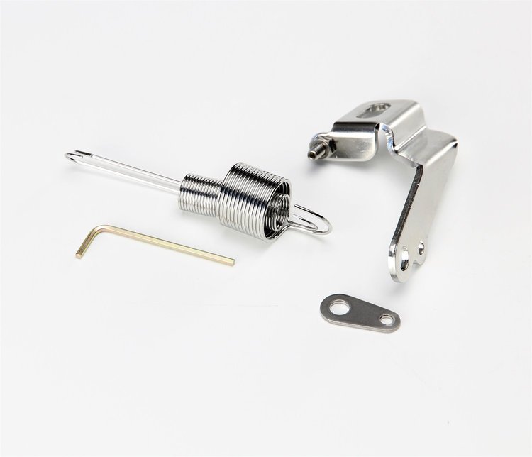 Carburetor Kickdown Cable Bracket with Return Springs for Holley Edelbrock AFB and Quadrajet Carburetors [Stainless Steel]