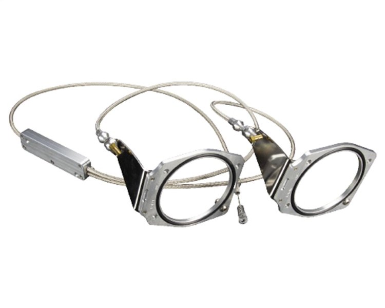TC-1000HDP1 Hi-Tech Throttle Cable Kit, Fits w/Holley Sniper Dual Plenum, 92 mm Intake, Stainless Steel Housing, Clear Ring