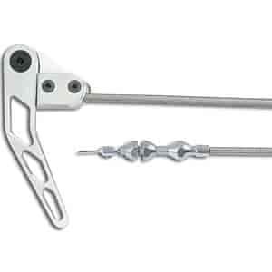 Trunk Release Cable Kit Brushed Finish Handle Assembly
