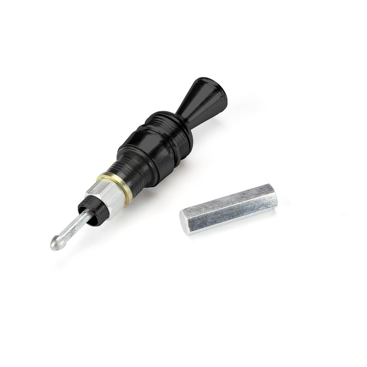 X1209187 Anchor Tight Locking Flexible Transmission Dipstick, 3 in., Direct Mount, GM 200-4R Trans., Black Finish