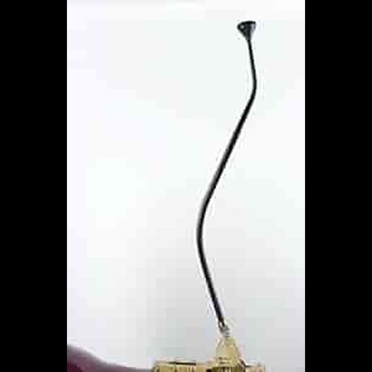Black Auto Trans Shifter Kit; 32 in. Dbl. Bend Lever; Mushroom Shift Knob; For TH350 Transmission; I