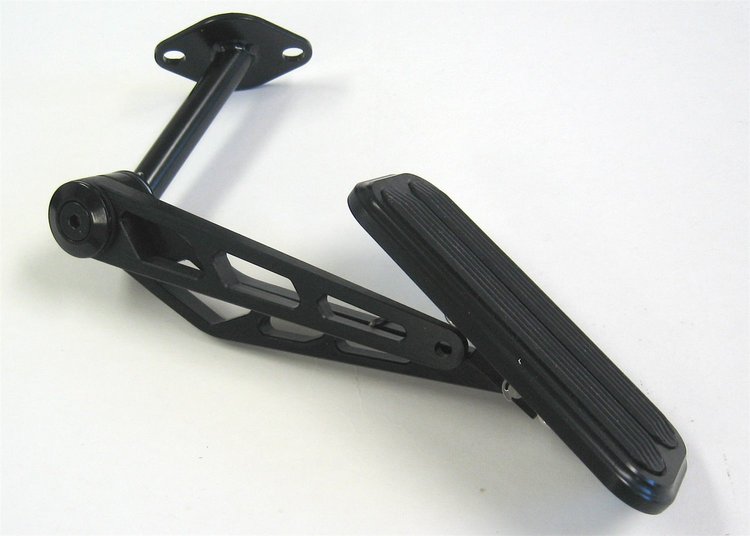 XBAG-6142 Billet Aluminum Throttle Pedal Assembly Midnight Series Black