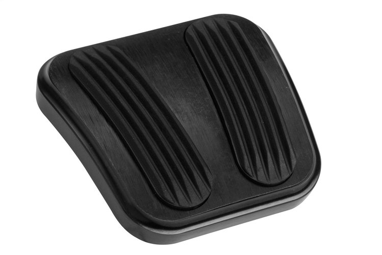 XBAG-6162 Emergency Brake Pedal Pad, Midnight Series Black, w/Rubber Insert, Billet Aluminum