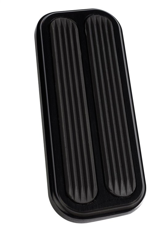 XBAG-6173 Throttle Pedal Pad, Midnight Series Black, w/Rubber Insert, Billet Aluminum