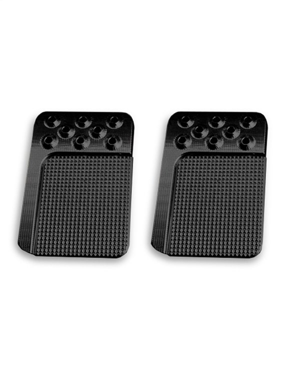 XBAG-6194 Brake And Clutch Pedal Pad Set, Goolsby Edge Edition, w/Rubber Inserts, Billet Aluminum, Black Finish, Pair