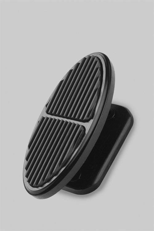 BLACK BILLET FOOT REST OVAL PAD