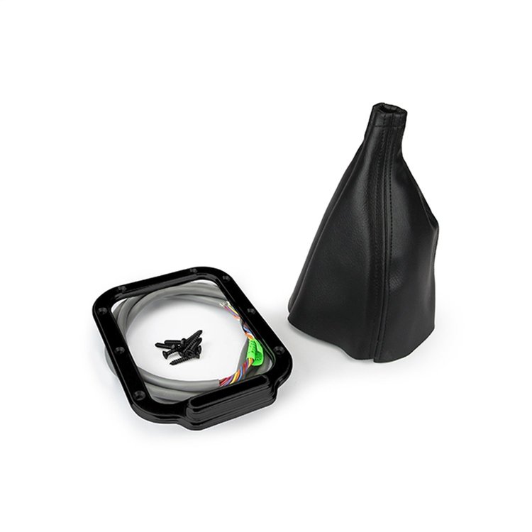 BLACK HORIZONTAL RECTANGULAR LED BOOT INDICATOR WITH BOOT 700-R4/4L60/4L60E/4L80E/200-4R