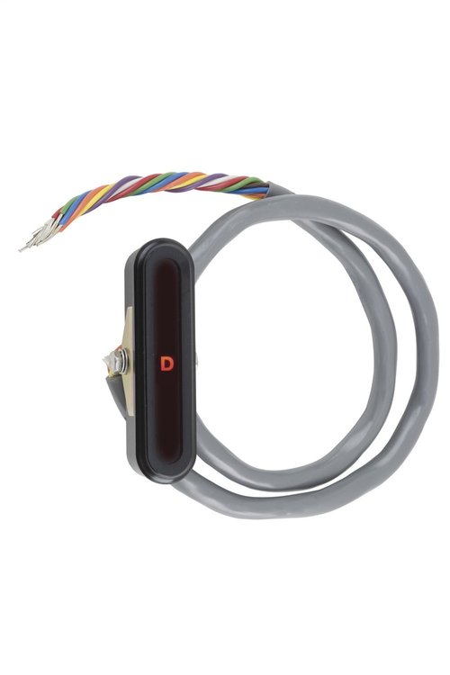 XCIND-1705 Cable Operated Dash Indicator, Black Finish, Aluminum LED, Vertical, For Ford AOD/AODE/4R70W, Billet Aluminum