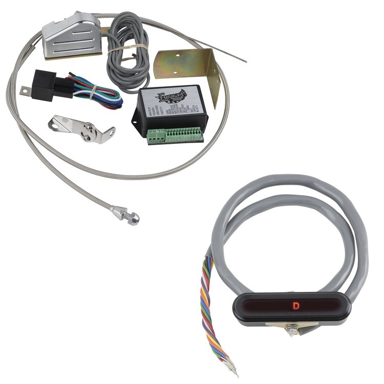 BLACK HORIZONTAL ALUMINUM LED DASH INDICATOR KIT 700-R4/4L60