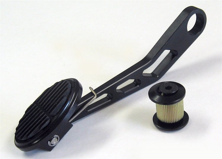 XDBW-6103 Drive-By-Wire Mini Oval Throttle Pedal Assembly Kit [Black Anodized]