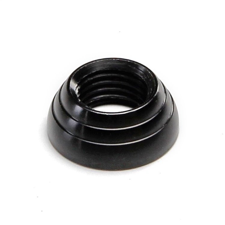XDK-005 Dash Knob Bezel, 7/16 in.-28 Size, Female, Deco Style, Black