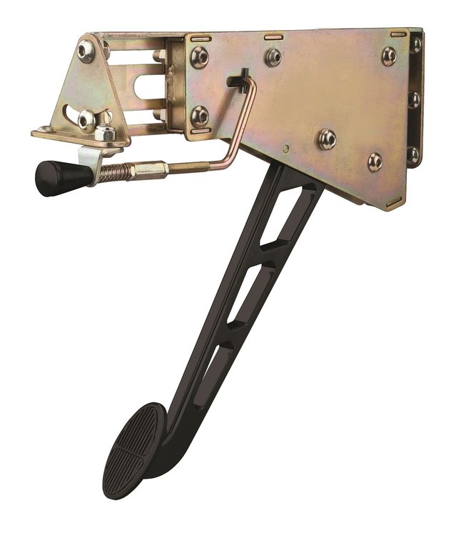 Under-the-Dash Foot Operated Emergency Brake Windowed Arm