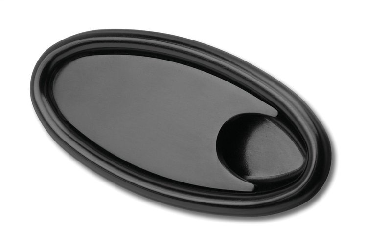 XIDH-2000 Oval Billet Interior Door Handles Black Anodized Finish