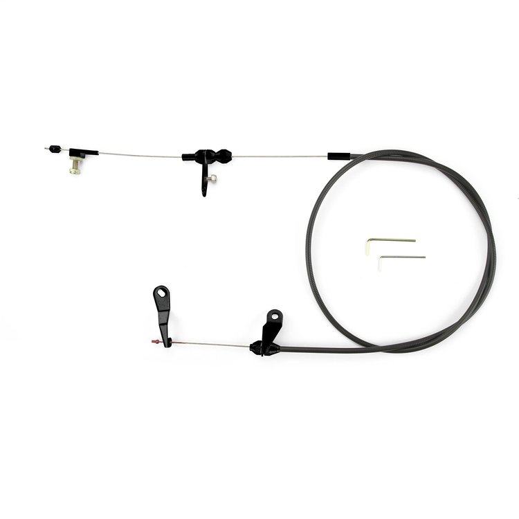 XKD-20C4U Hi-Tech Kickdown Kit, U-Cut-To-Fit, Incl. Black Fittings w/Ferrule/Instructions, Black Housing, Black Finish