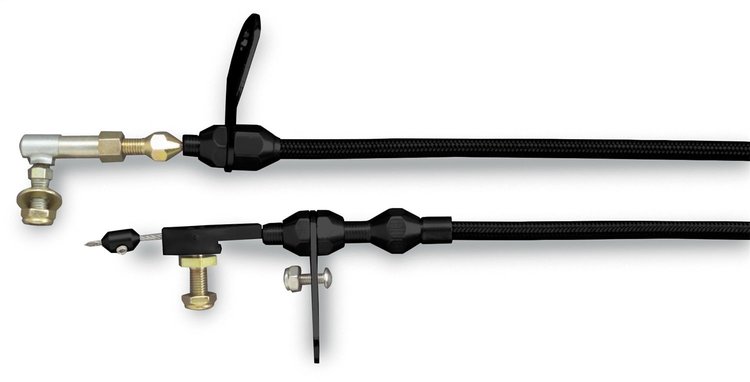 XKD-2518HT Chrysler TF-518 Stainless Steel Kickdown Cable Kit Midnight Series, Black Finish