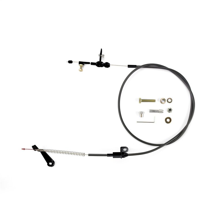 XKD-2AODU Hi-Tech Kickdown Kit, U-Cut-To-Fit, Incl. Black Fittings w/Ferrule/Instructions, Black Housing, Black Finish