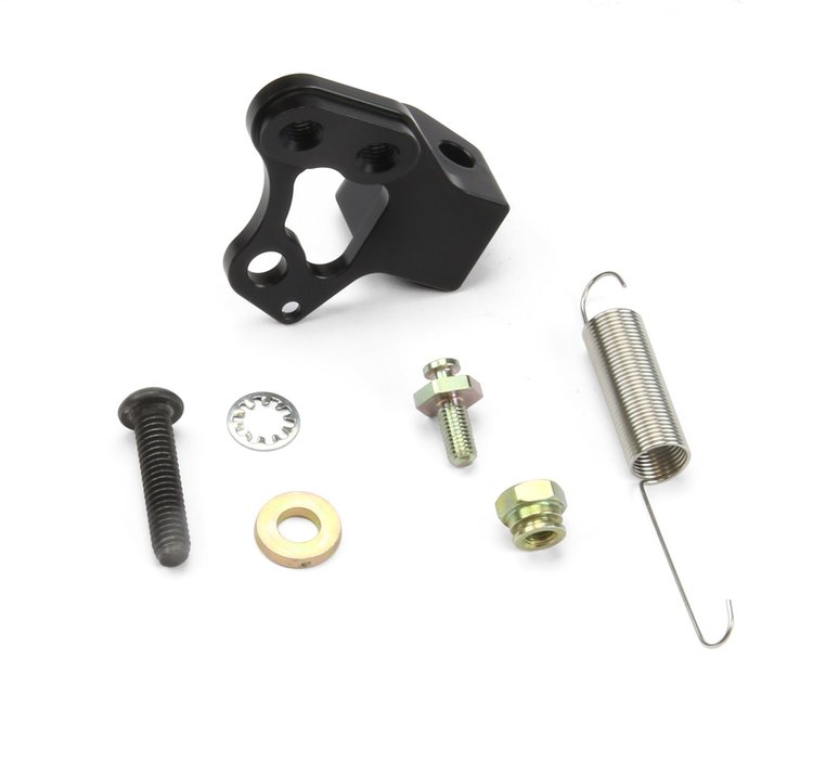 XTCB-40PF4E1 Throttle/Kickdown/Cruise Control Cable Mounting Bracket, Fits w/Edelbrock Pro-Flo 4 w/3878 Throttle Body, Black