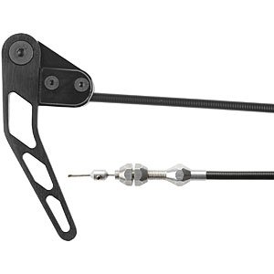 Trunk Release Cable Kit Midnight Series, Black Finish Handle Assembly