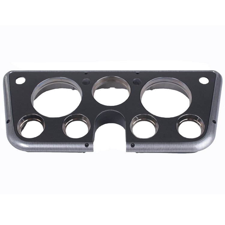 6772-B Gauge Bezel, Brushed w/Gray Overlay