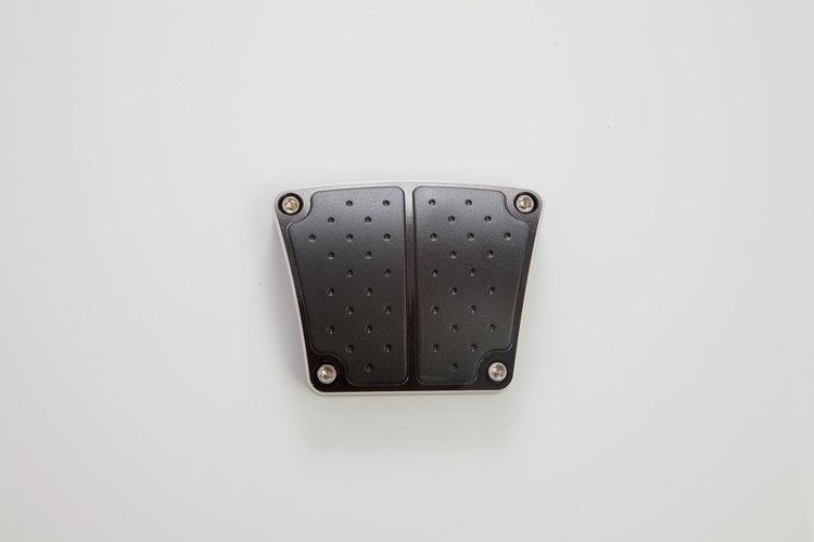 EB-P1-G Parking Brake Pedal, Billet Aluminum, Pedal w/Pad w/Rubber Insert, Gray