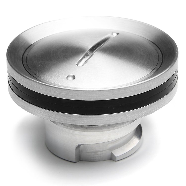 LSO-03 LS Engine Oil Cap, Modern, Billet Aluminum, Brushed Polish